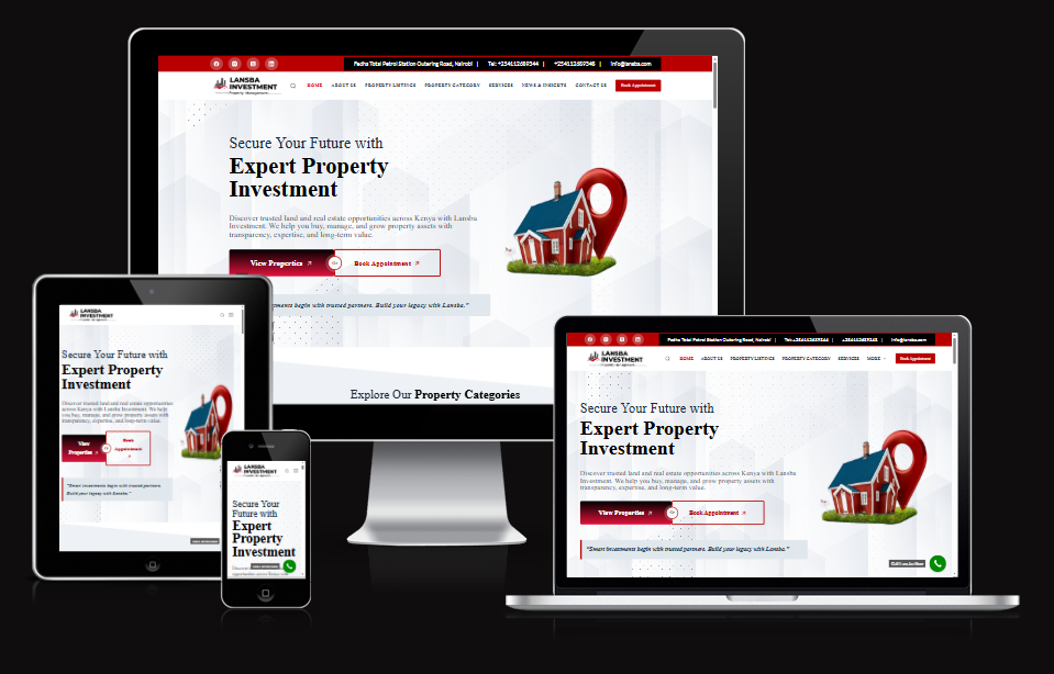 Lansba Investment mockup